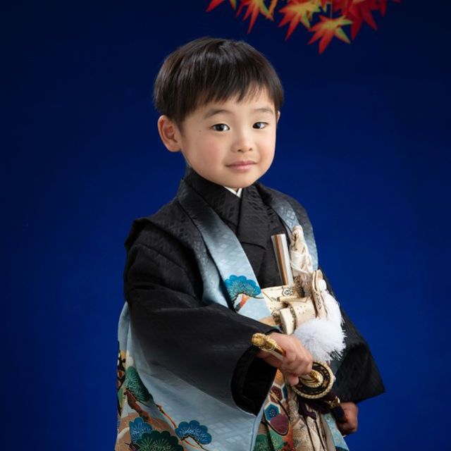 七五三男の子五歳の画像