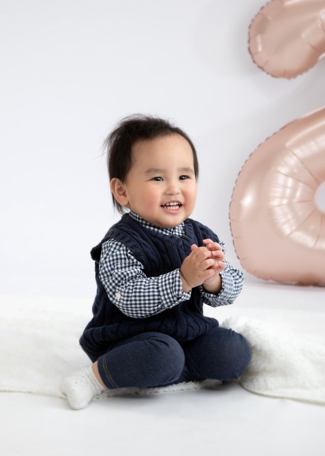 2歳お誕生日フォトの画像
