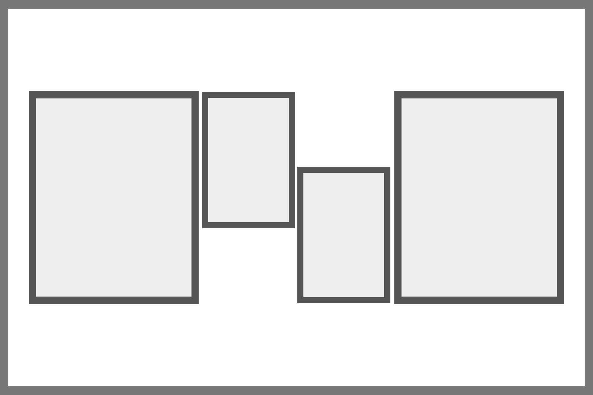 六切2ポーズ＋キャビネ2ポーズイメージ画像